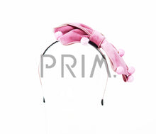 Load image into Gallery viewer, VELVET BOW WITH BUTTONS HEADBAND