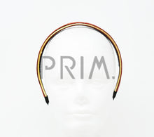 Load image into Gallery viewer, VELVET WITH METALLIC TRIM COVERED HEADBAND