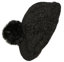 Load image into Gallery viewer, CHENILLE LUREX SNOOD POM POM