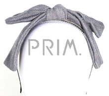 Load image into Gallery viewer, METALLIC SWEATSHIRT BOW HEADBAND
