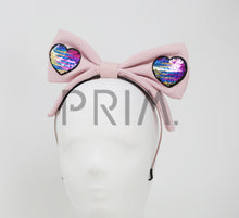 Load image into Gallery viewer, TWO WAY SEQUIN HEART BOW HEADBAND