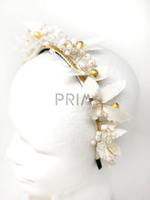 Load image into Gallery viewer, BEADED BUTTERFLY WREATH HEADBAND