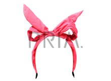 Load image into Gallery viewer, DENIM MONSTER BOW HEADBAND