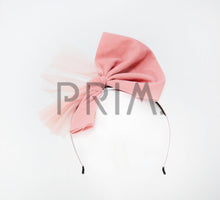 Load image into Gallery viewer, VELVET TULLE BOW HEADBAND