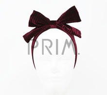 Load image into Gallery viewer, VELVET RIBBED BOW BABY HEADBAND