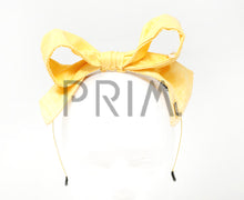 Load image into Gallery viewer, LINEN LOOK WIRE BOW HEADBAND