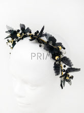 Load image into Gallery viewer, BEADED BUTTERFLY WREATH HEADBAND