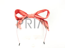 Load image into Gallery viewer, LINEN LOOK WIRE BOW HEADBAND