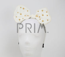 Load image into Gallery viewer, SCATTERED PEARLS BOW HEADBAND