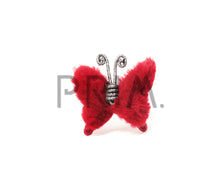 Load image into Gallery viewer, FUR BUTTERFLY CLIPS