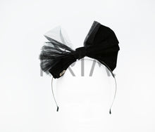 Load image into Gallery viewer, VELVET TULLE BOW HEADBAND