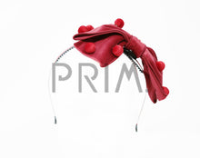 Load image into Gallery viewer, VELVET BOW WITH BUTTONS HEADBAND