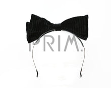 Load image into Gallery viewer, VELVET RIBBED BOW HEADBAND