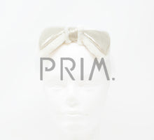 Load image into Gallery viewer, METALLIC FUR BOW BABY HEADBAND