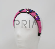 Load image into Gallery viewer, TWO WAY SEQUIN HEART PADDED HEADBAND