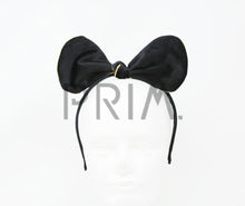 Load image into Gallery viewer, VELVET WITH METALLIC TRIM BOW HEADBAND