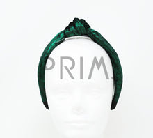 Load image into Gallery viewer, METALLIC VELVET KNOT HEADBAND
