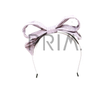 Load image into Gallery viewer, LINEN LOOK WIRE BOW HEADBAND
