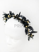 Load image into Gallery viewer, BEADED BUTTERFLY WREATH HEADBAND