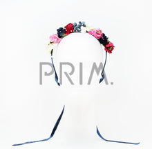 Load image into Gallery viewer, VELVET FLOWER WREATH HEADBAND