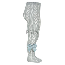 Load image into Gallery viewer, CONDOR CROCHET TIGHTS GROSGRAIN BOW