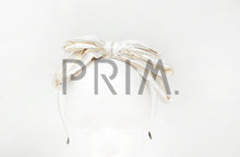 Load image into Gallery viewer, STRIPED GOLD BOW HEADBAND