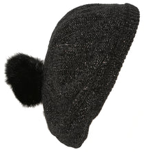 Load image into Gallery viewer, CHENILLE LUREX SNOOD POM POM