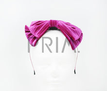 Load image into Gallery viewer, VELOUR BOW WITH SPARKLE HEADBAND