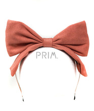Load image into Gallery viewer, RIBBED BOW HEADBAND