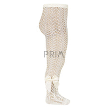 Load image into Gallery viewer, CONDOR CROCHET TIGHTS GROSGRAIN BOW