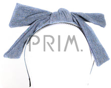 Load image into Gallery viewer, METALLIC SWEATSHIRT BOW HEADBAND