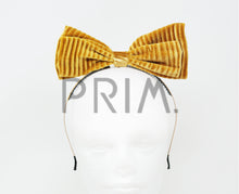Load image into Gallery viewer, VELVET RIBBED BOW HEADBAND