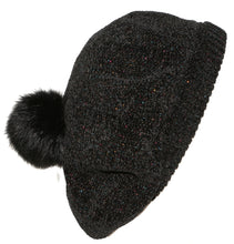 Load image into Gallery viewer, CHENILLE LUREX SNOOD POM POM