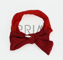 Load image into Gallery viewer, DACEE CORDUROY BOW BABY HEADBAND
