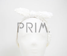 Load image into Gallery viewer, SEQUIN AND SATIN BOW HEADBAND