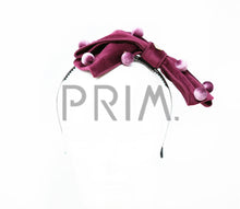 Load image into Gallery viewer, VELVET BOW WITH BUTTONS HEADBAND