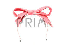 Load image into Gallery viewer, LINEN LOOK WIRE BOW HEADBAND