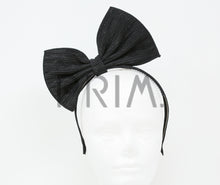 Load image into Gallery viewer, RIBBED SHIMMER BOW HEADBAND