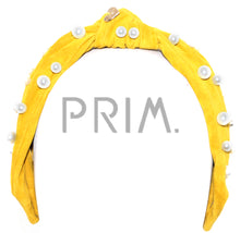 Load image into Gallery viewer, VELVET KNOT WITH PEARLS