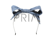 Load image into Gallery viewer, LINEN LOOK WIRE BOW HEADBAND