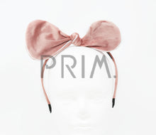 Load image into Gallery viewer, VELVET WITH METALLIC TRIM BOW HEADBAND