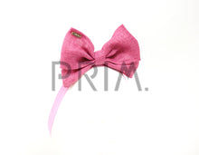Load image into Gallery viewer, BURLAP STANDING BOW BABY HEADBAND