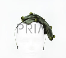 Load image into Gallery viewer, VELVET BOW WITH BUTTONS HEADBAND