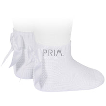 Load image into Gallery viewer, MOSS STITCH SOCK WITH BOW