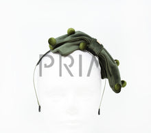 Load image into Gallery viewer, VELVET BOW WITH BUTTONS HEADBAND