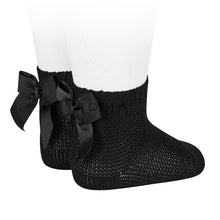 Load image into Gallery viewer, MOSS STITCH SOCK WITH BOW