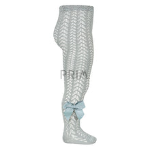 Load image into Gallery viewer, CONDOR CROCHET TIGHTS GROSGRAIN BOW