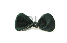 Load image into Gallery viewer, VELVET WITH METALLIC TRIM BOW CLIP
