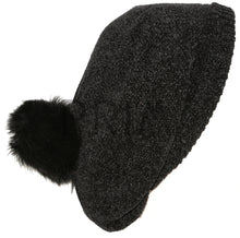 Load image into Gallery viewer, CHENILLE LUREX SNOOD POM POM