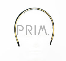 Load image into Gallery viewer, VELVET WITH METALLIC TRIM COVERED HEADBAND